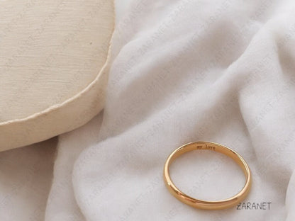 Custom Name Ring - Personalized Thin Ring - Engrave Your Name - Special Gift for Moms - Sweet Valentine's Day Present.