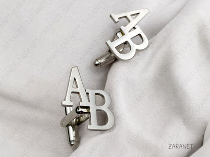 Gift for Him Personalized Cuff Links - Customized Cufflinks - Groom Wedding Cufflinks - Groomsmen gift - Initials Cufflinks