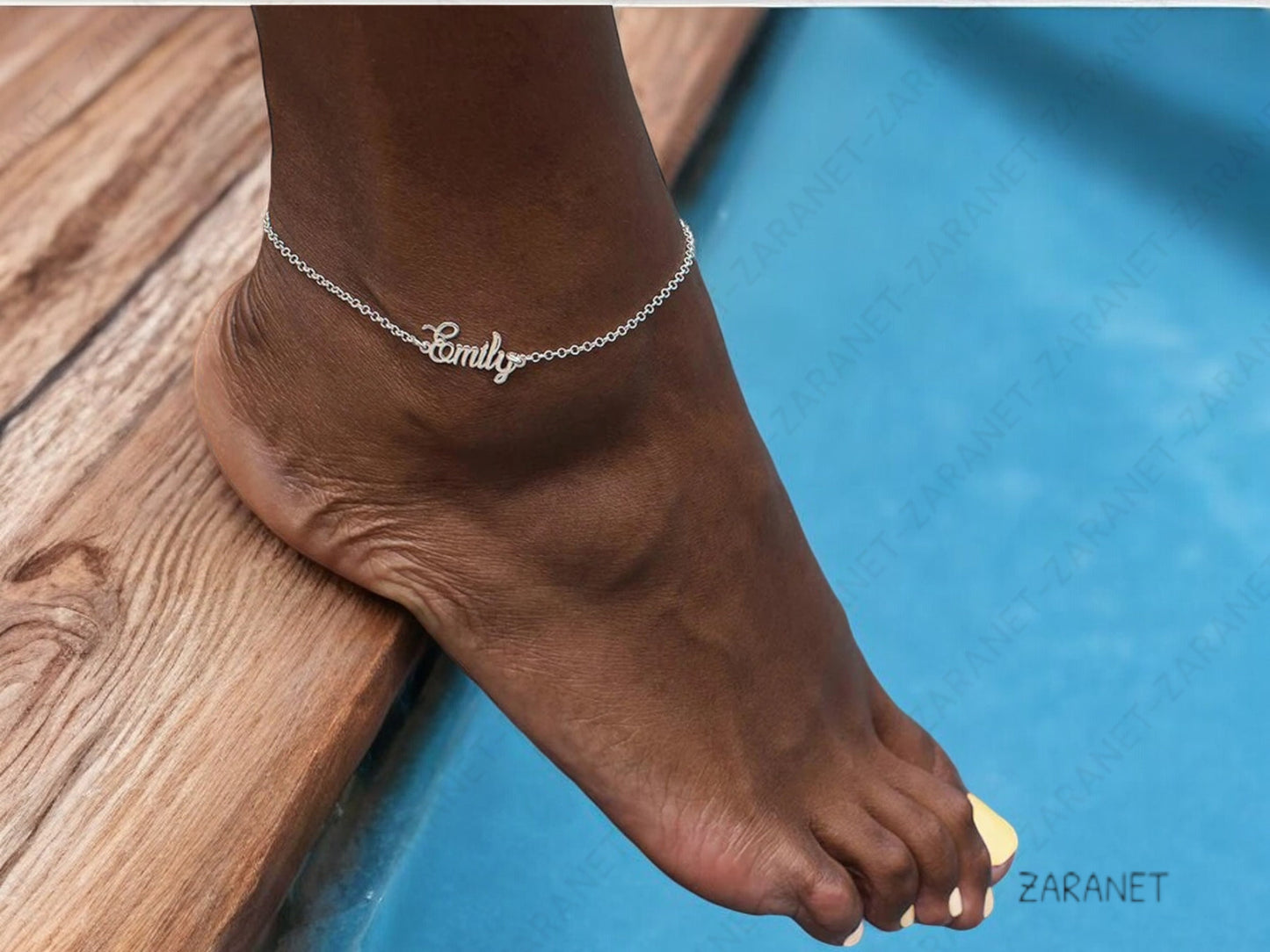 Custom Name Anklet, Personalised Anklet, Name Anklet , Anklets for women, Beach Jewelry, Dainty Anklet, Summer jewellery, Gift for her