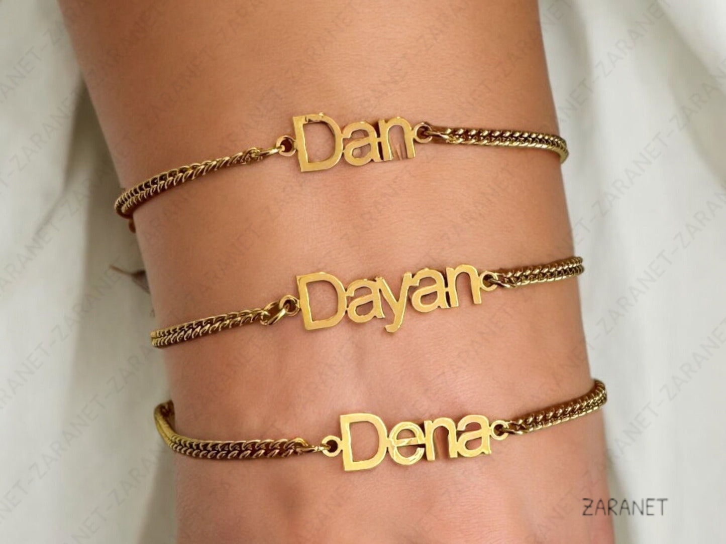 Custom Name Curb Chain Bracelet - Minimal Personalized Name Jewelry - Birthday Gift for Her