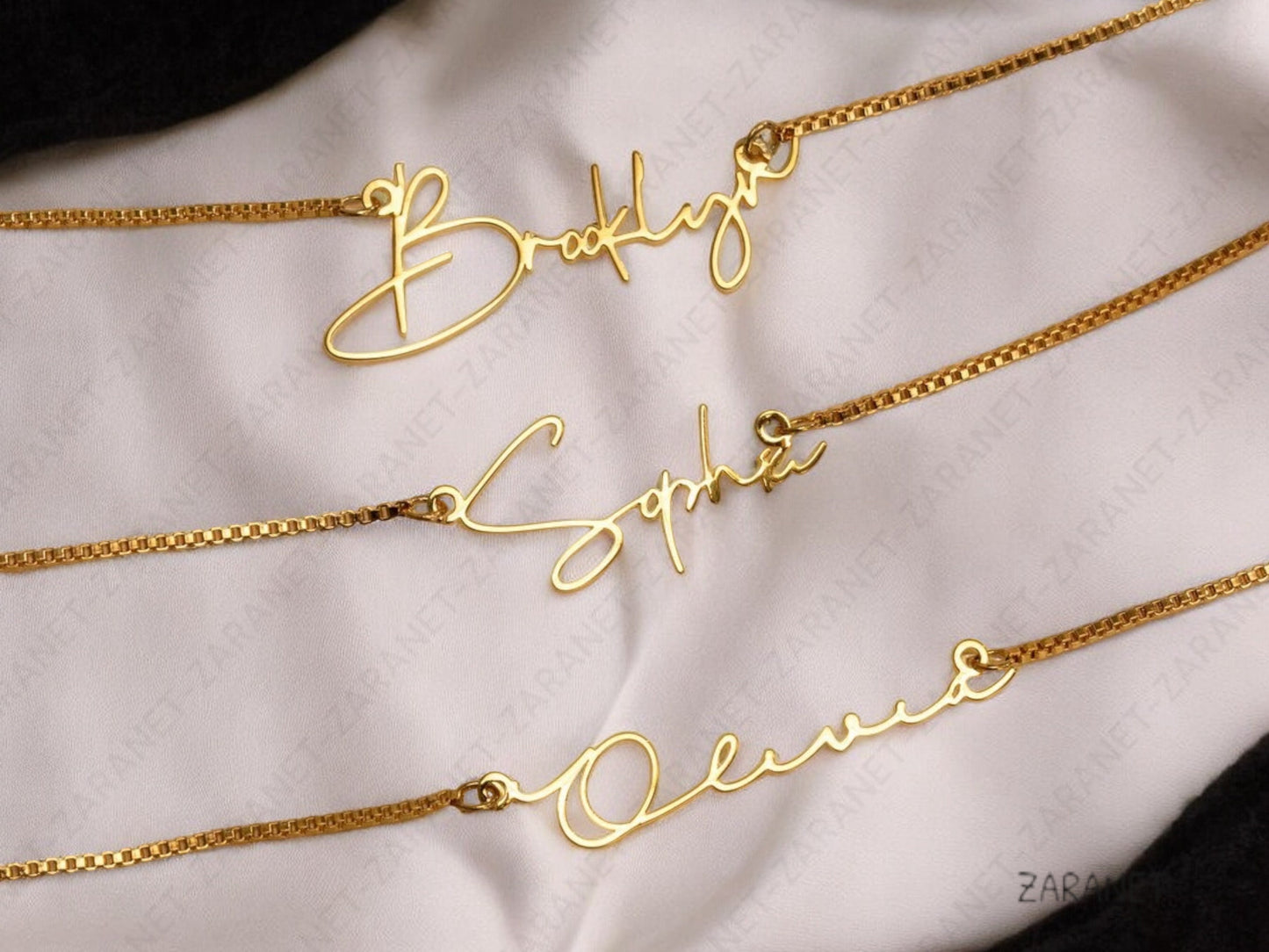 Personalized Name Necklace • Elegant Gift for Her- Gold Name Necklace with Box Chain • Personalized Gift.