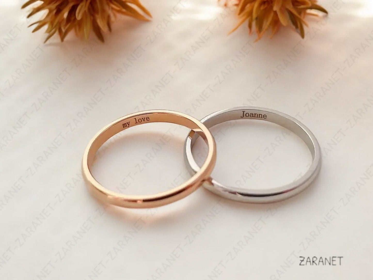Custom Name Ring - Personalized Thin Ring - Engrave Your Name - Special Gift for Moms - Sweet Valentine's Day Present.