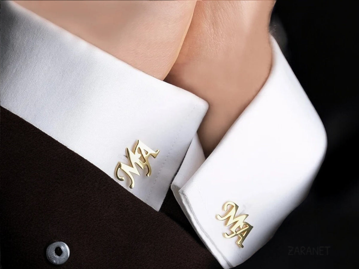 Gift for Him Personalized Cuff Links - Customized Cufflinks - Groom Wedding Cufflinks - Groomsmen gift - Initials Cufflinks