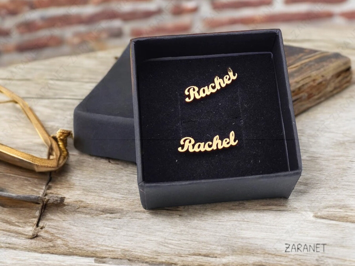 Personalized Name Earrings - Custom Gold & Silver Stainless Steel Studs for Women - Summer Jewelry Gift - Unique Custom Earrings