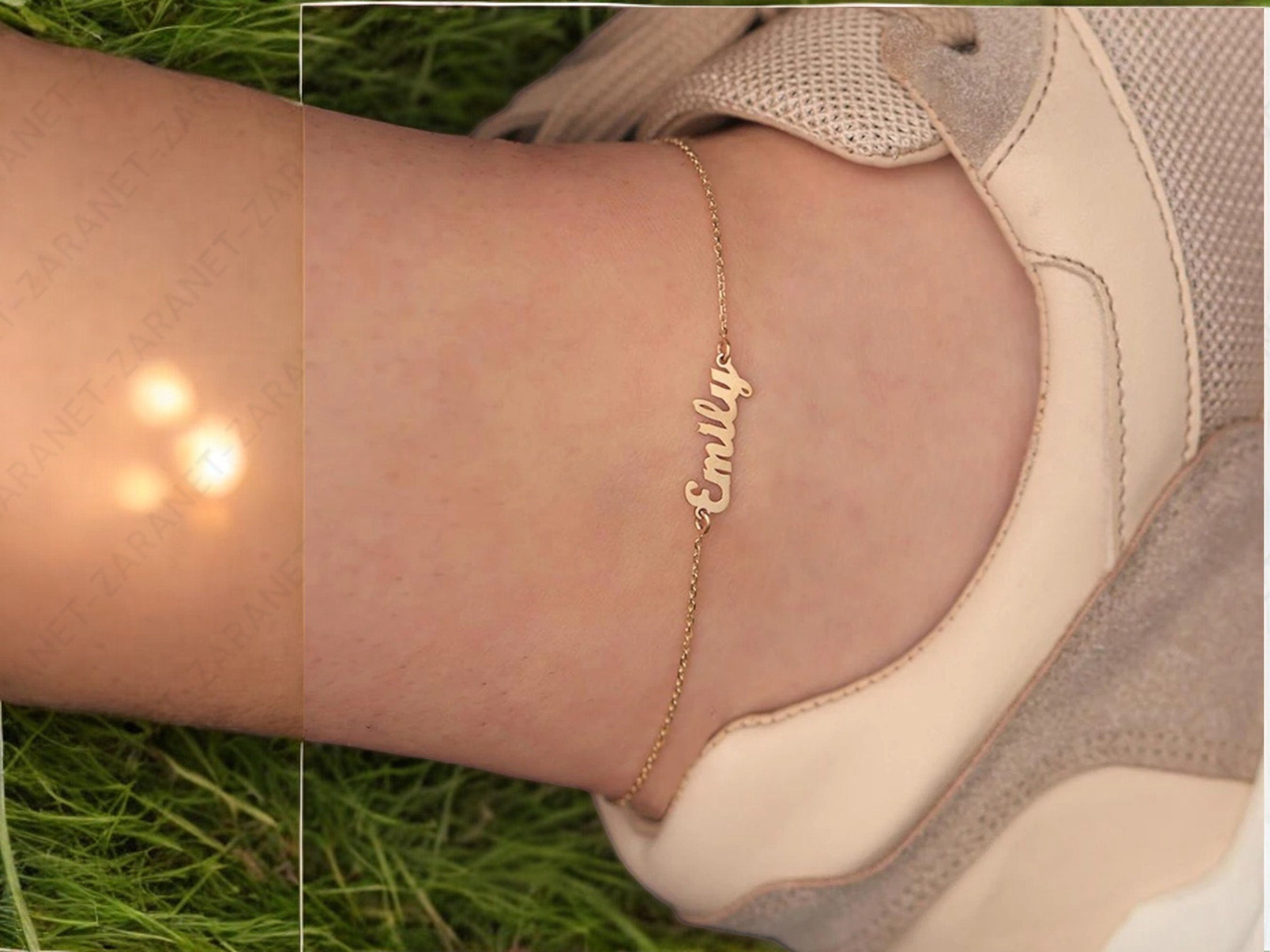 Custom Name Anklet, Personalised Anklet, Name Anklet , Anklets for women, Beach Jewelry, Dainty Anklet, Summer jewellery, Gift for her
