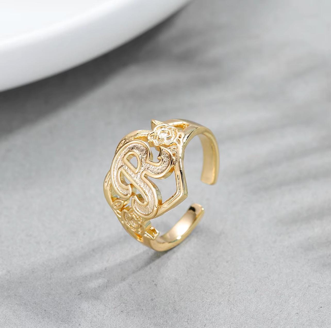 Dainty Initial Ring • Skinny Letter Ring • Custom Initial Ring • Summer Ring • Gift For Her.