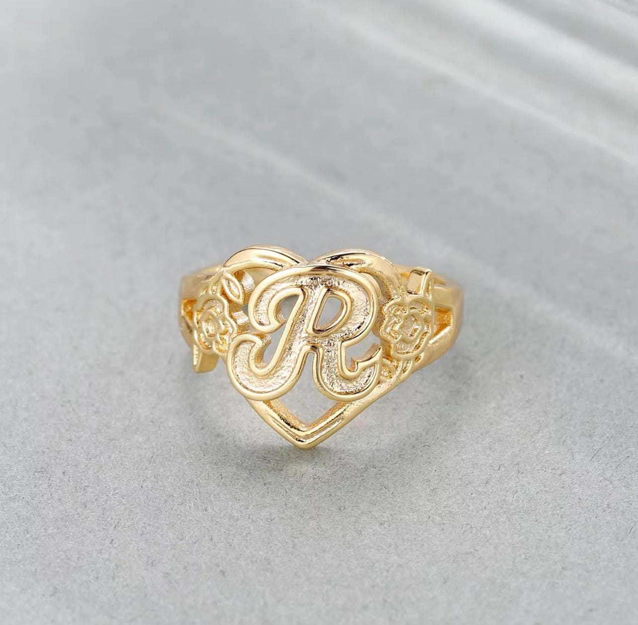 Dainty Initial Ring • Skinny Letter Ring • Custom Initial Ring • Summer Ring • Gift For Her.