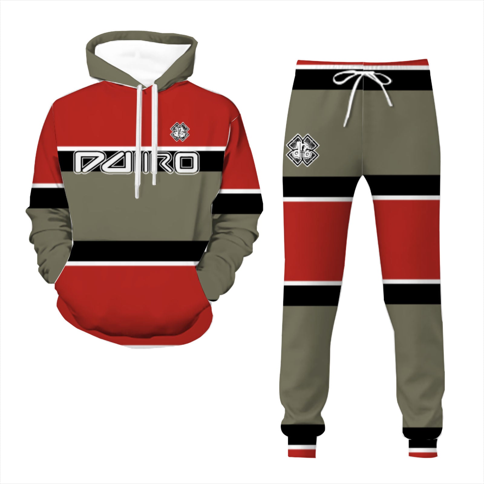 DDIIRO Adult Hoodie and Sweatpant Set