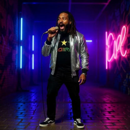 DDIIRO 3-Star Rasta Tee 🌟🔥 | Bold Streetwear Statement